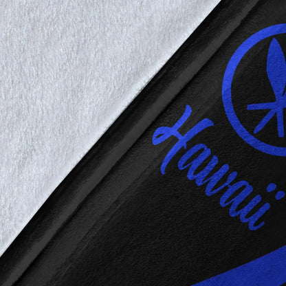 Hawaii Premium Blanket - Blue Polynesian Tentacle Tribal Pattern-Myprintsy