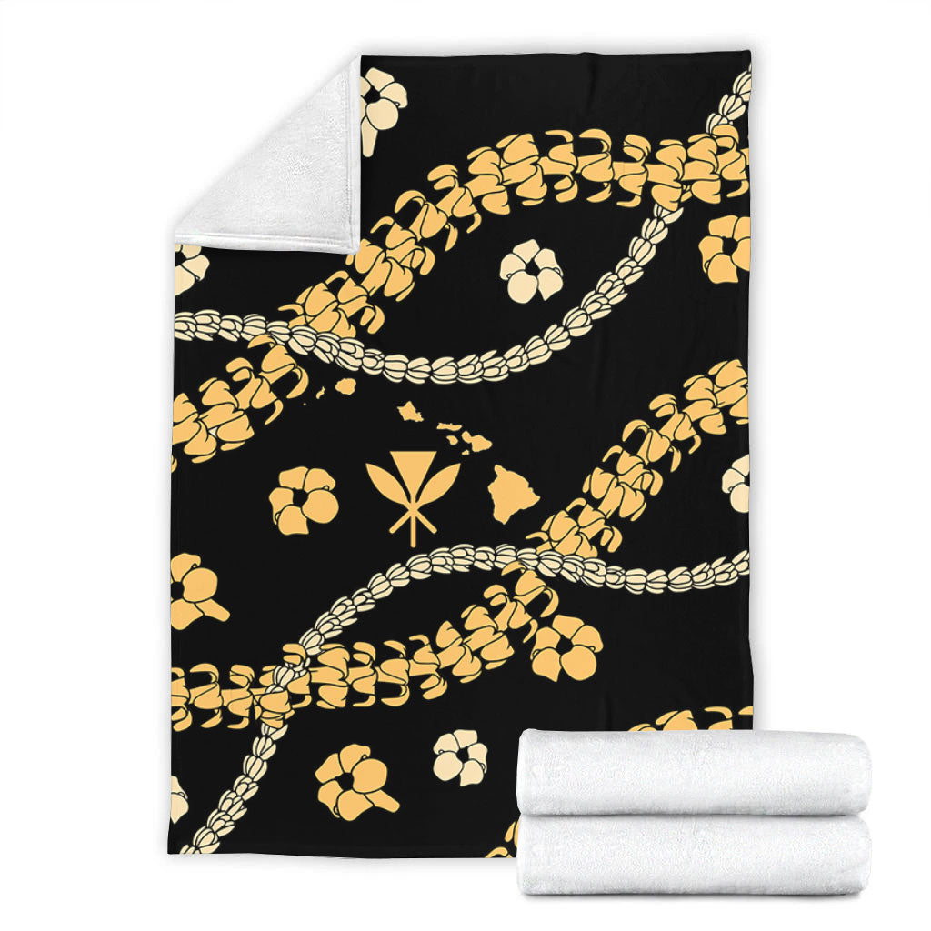 Hawaii Premium Blanket Curve Floral Lei-Myprintsy