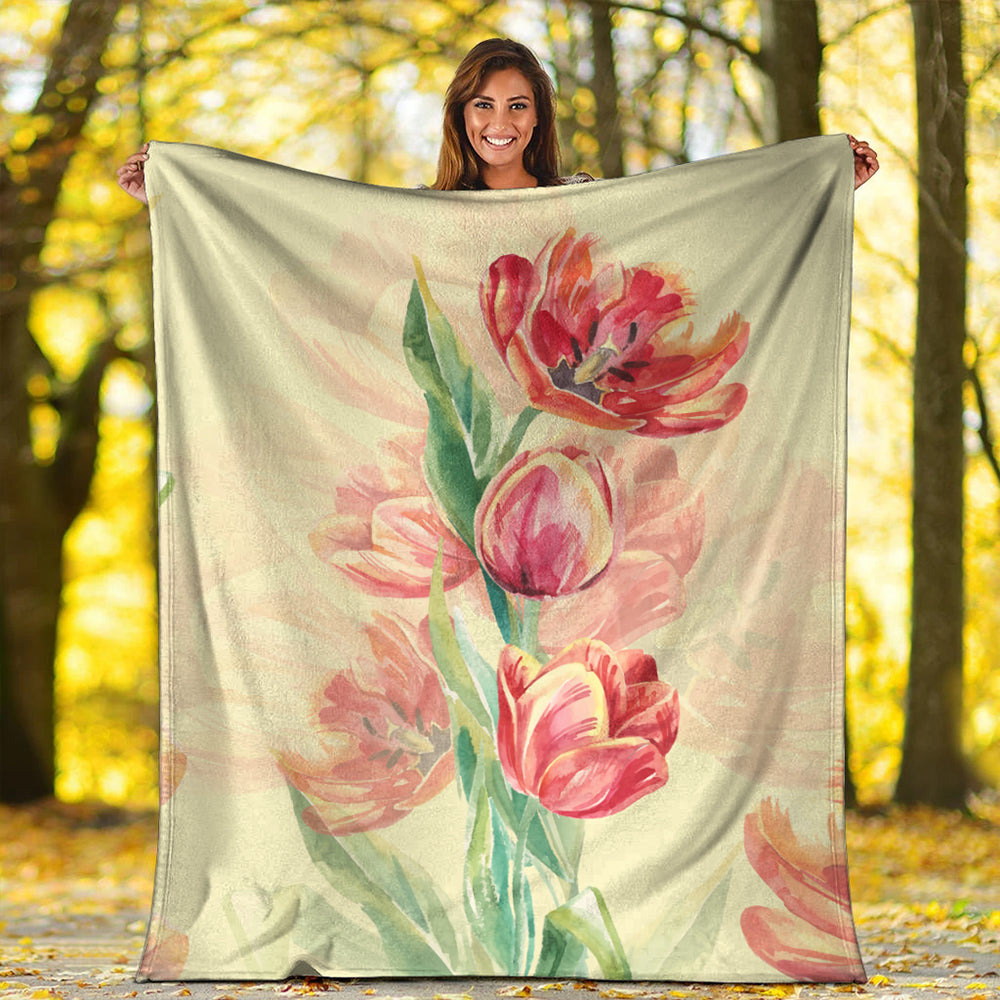 Hawaii Premium Blanket Flower Art-Myprintsy