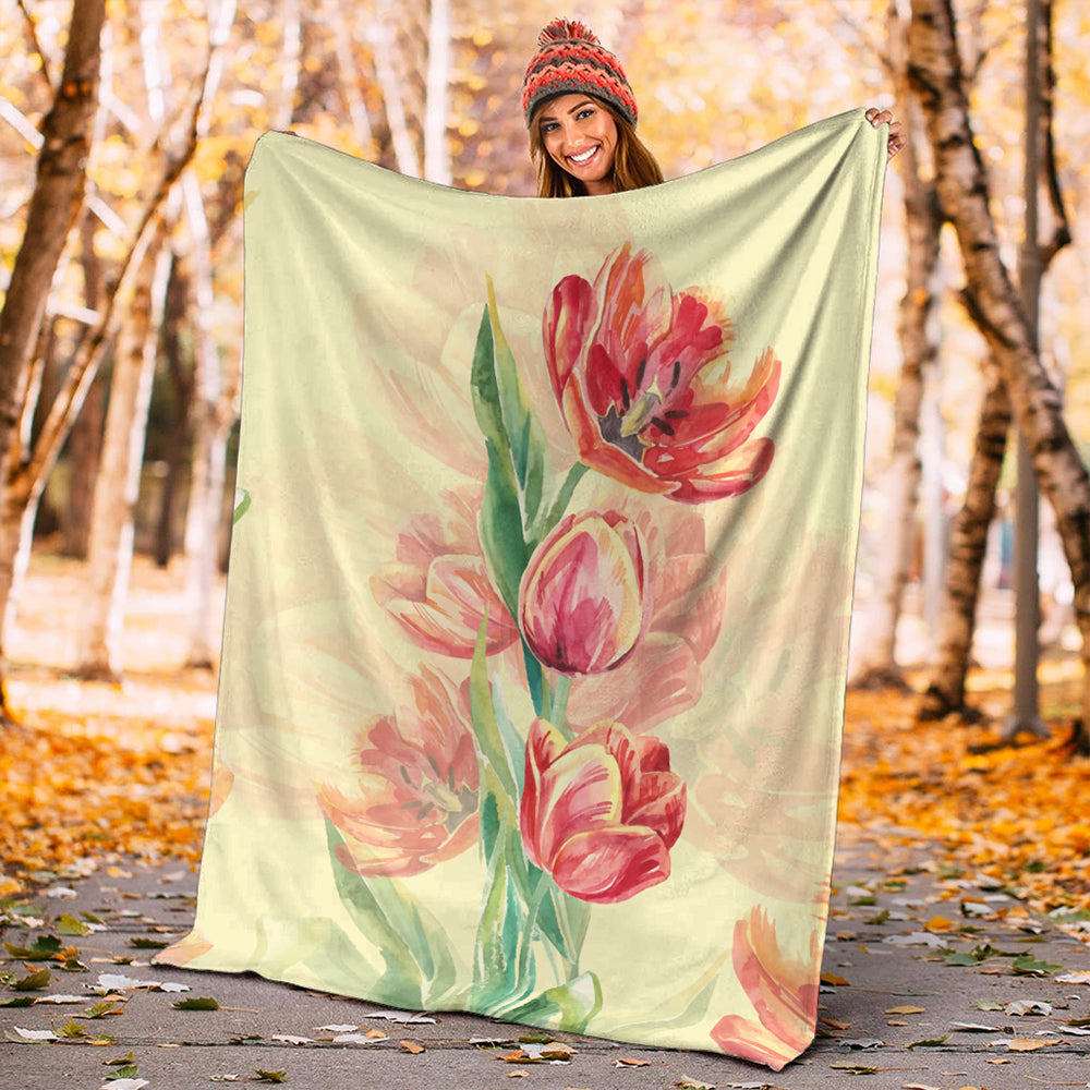Hawaii Premium Blanket Flower Art-Myprintsy