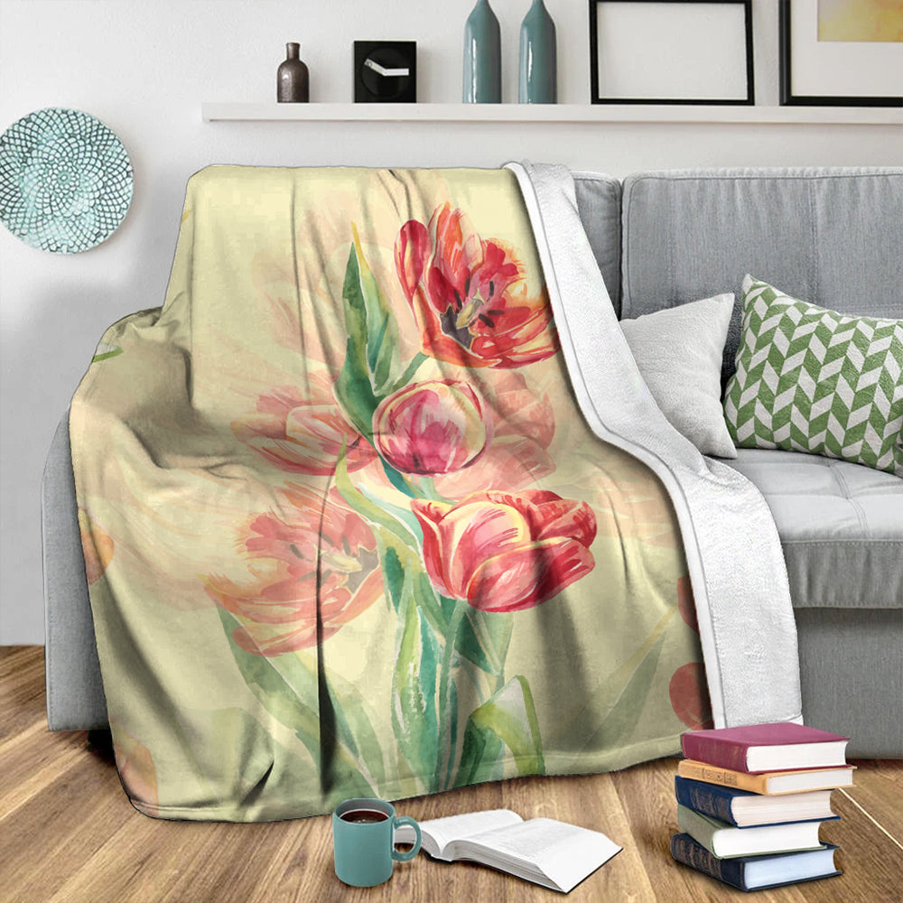 Hawaii Premium Blanket Flower Art-Myprintsy