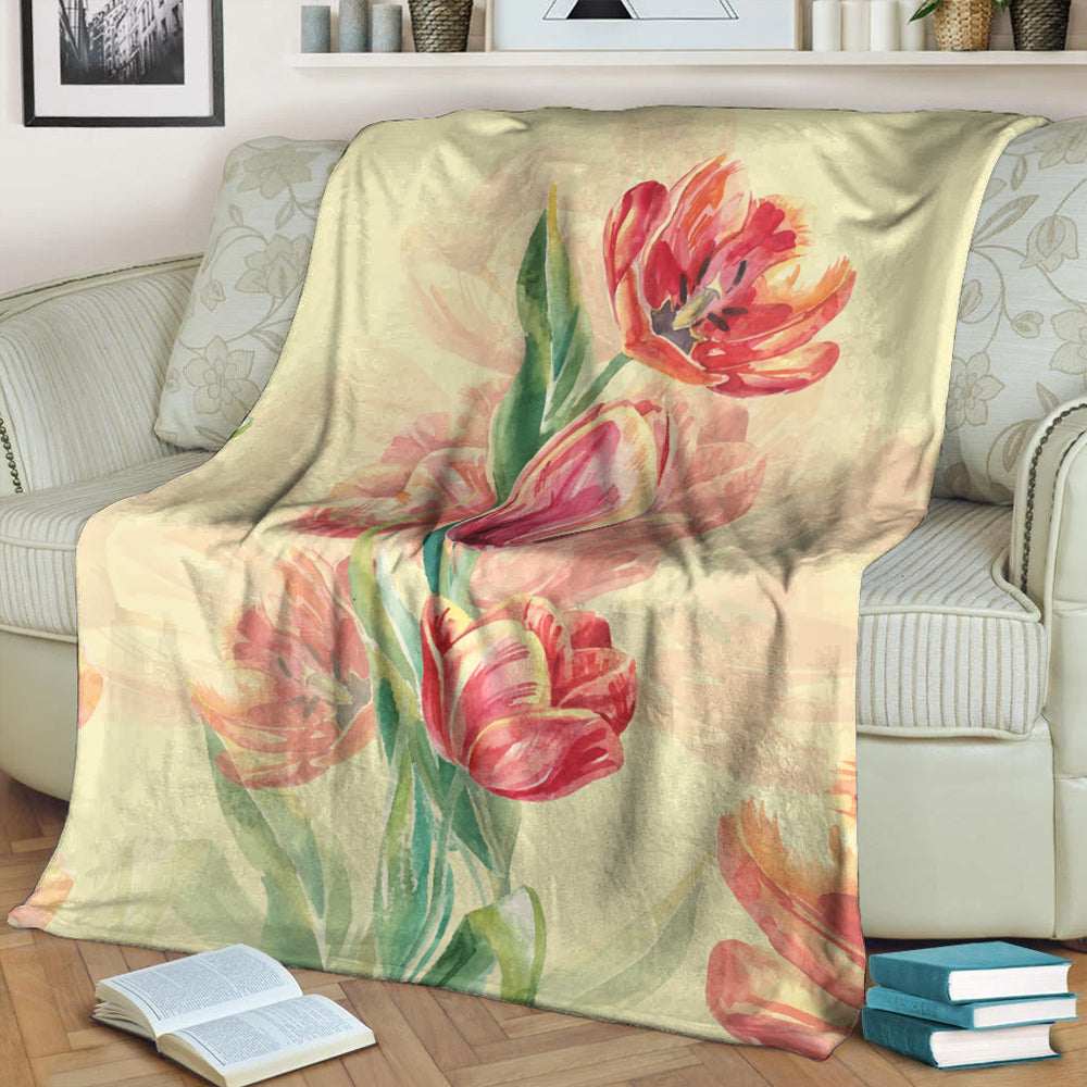 Hawaii Premium Blanket Flower Art-Myprintsy