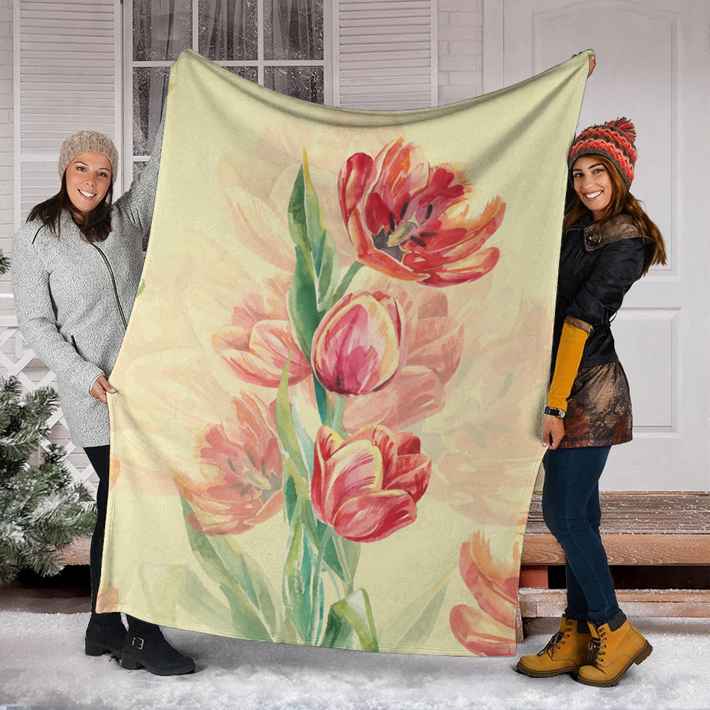 Hawaii Premium Blanket Flower Art-Myprintsy