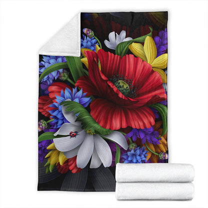 Hawaii Premium Blanket Hibiscus Flower Beautiful-Myprintsy