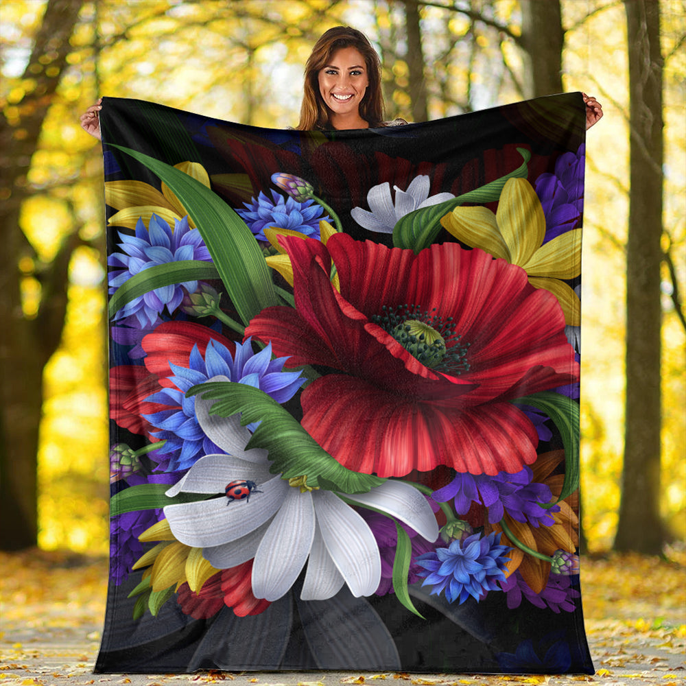 Hawaii Premium Blanket Hibiscus Flower Beautiful-Myprintsy