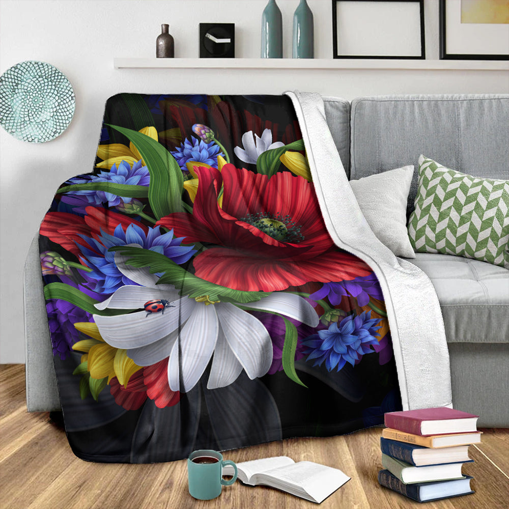 Hawaii Premium Blanket Hibiscus Flower Beautiful-Myprintsy