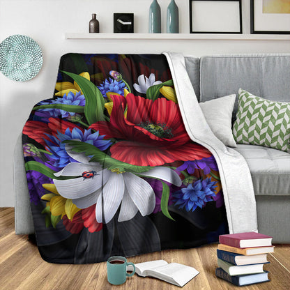 Hawaii Premium Blanket Hibiscus Flower Beautiful-Myprintsy