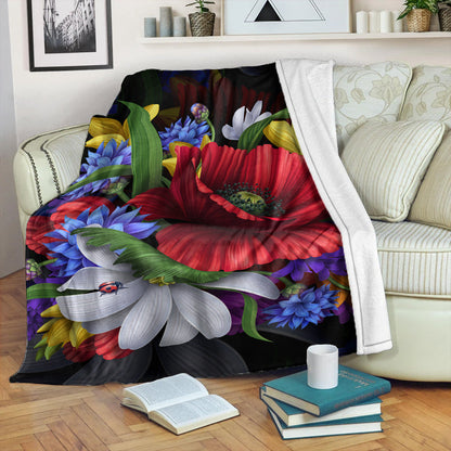 Hawaii Premium Blanket Hibiscus Flower Beautiful-Myprintsy