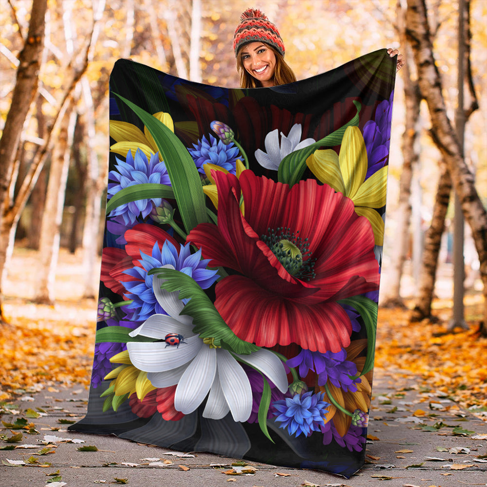 Hawaii Premium Blanket Hibiscus Flower Beautiful-Myprintsy