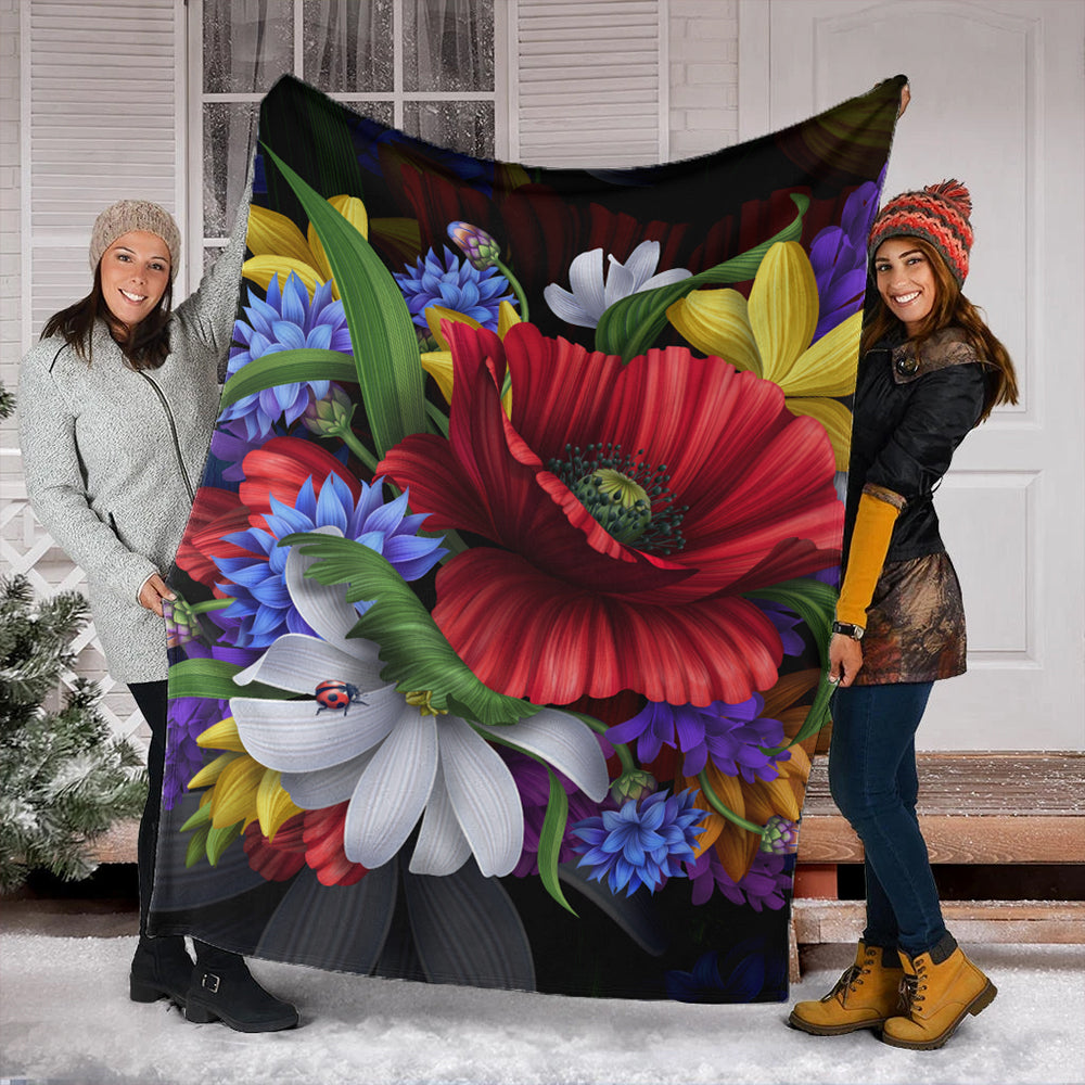 Hawaii Premium Blanket Hibiscus Flower Beautiful-Myprintsy