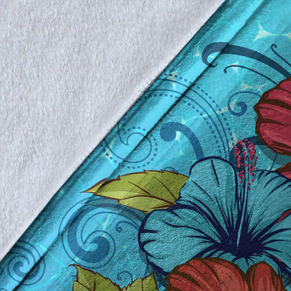 Hawaii Premium Blanket Hibiscus Flower Soulful-Myprintsy