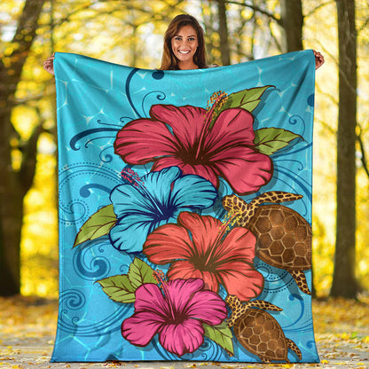 Hawaii Premium Blanket Hibiscus Flower Soulful-Myprintsy