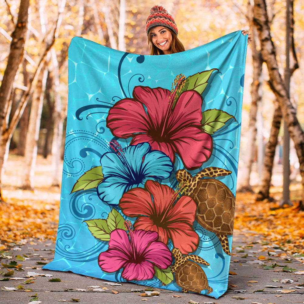 Hawaii Premium Blanket Hibiscus Flower Soulful-Myprintsy