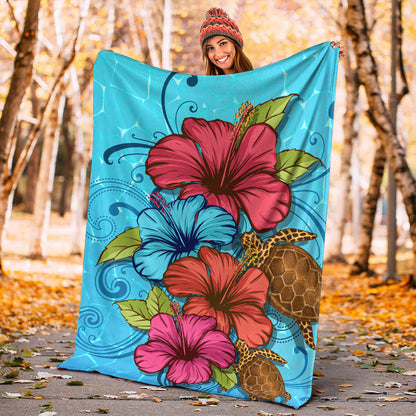 Hawaii Premium Blanket Hibiscus Flower Soulful-Myprintsy