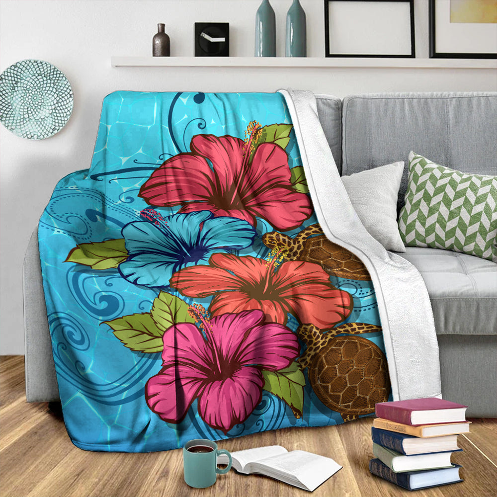 Hawaii Premium Blanket Hibiscus Flower Soulful-Myprintsy