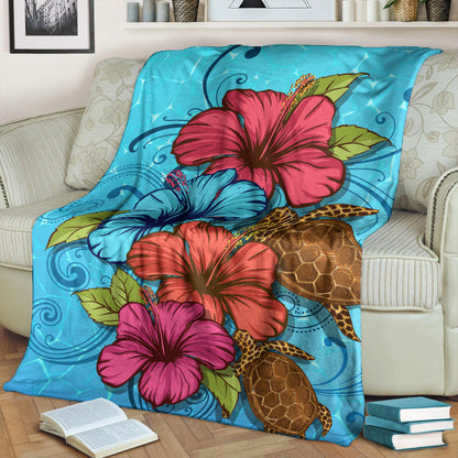 Hawaii Premium Blanket Hibiscus Flower Soulful-Myprintsy
