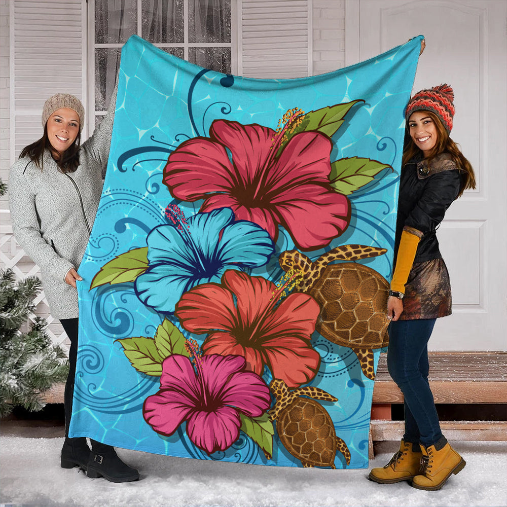 Hawaii Premium Blanket Hibiscus Flower Soulful-Myprintsy