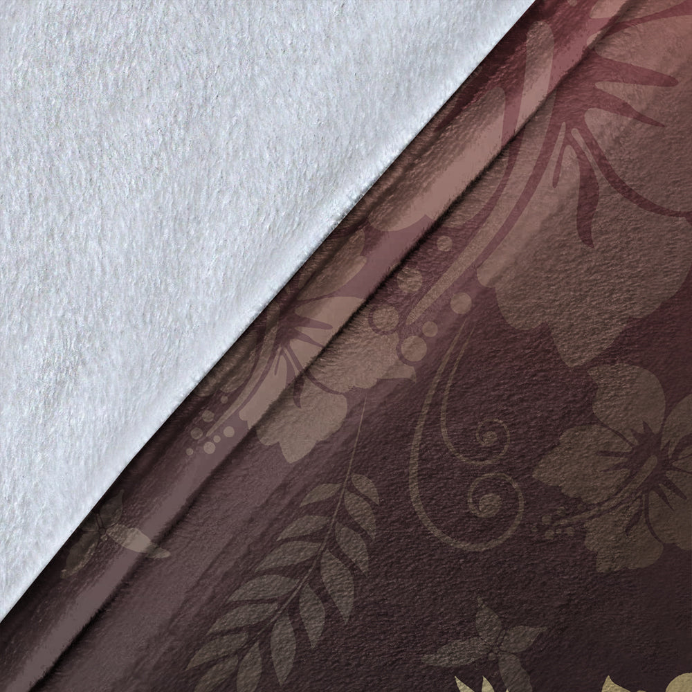 Hawaii Premium Blanket Hibiscus Golden Royal-Myprintsy