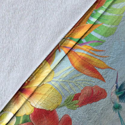 Hawaii Premium Blanket Hibiscus In Jung-Myprintsy