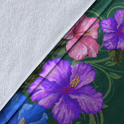 Hawaii Premium Blanket Hibiscus More Colorful-Myprintsy