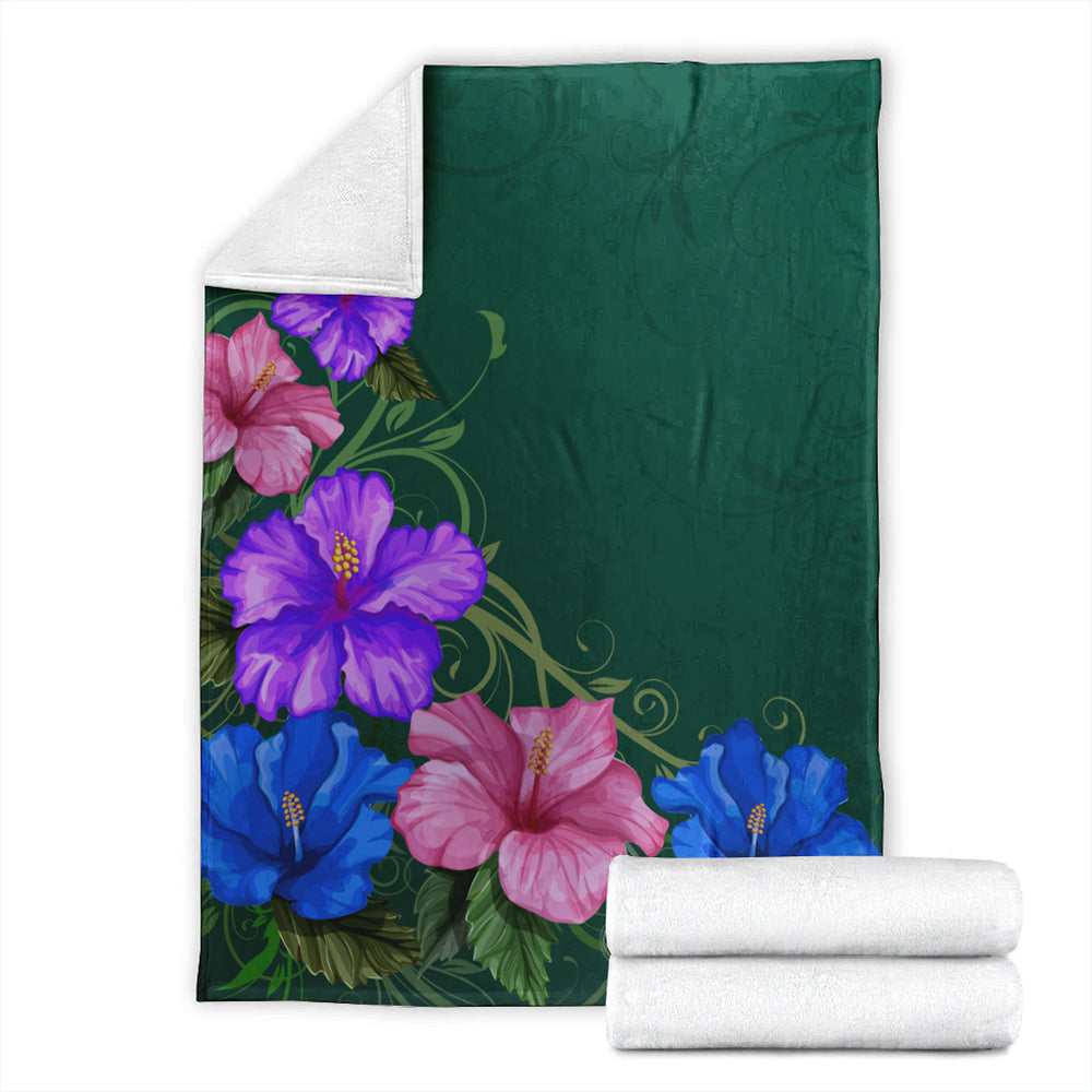 Hawaii Premium Blanket Hibiscus More Colorful-Myprintsy
