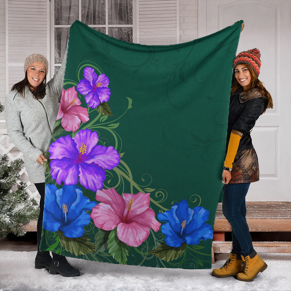 Hawaii Premium Blanket Hibiscus More Colorful-Myprintsy
