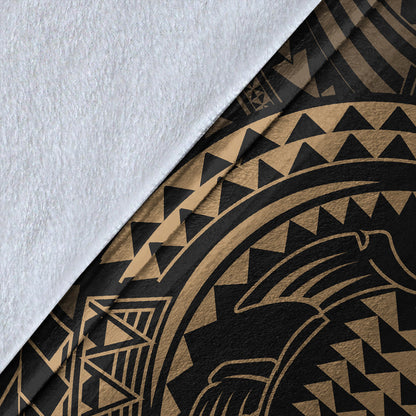 Hawaii Premium Blanket Kakau Honu Arc Polynesian Gold-Myprintsy