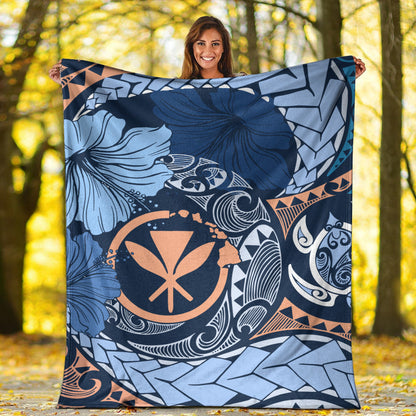 Hawaii Premium Blanket Kanaka Maoli Tribal Pattern-Myprintsy