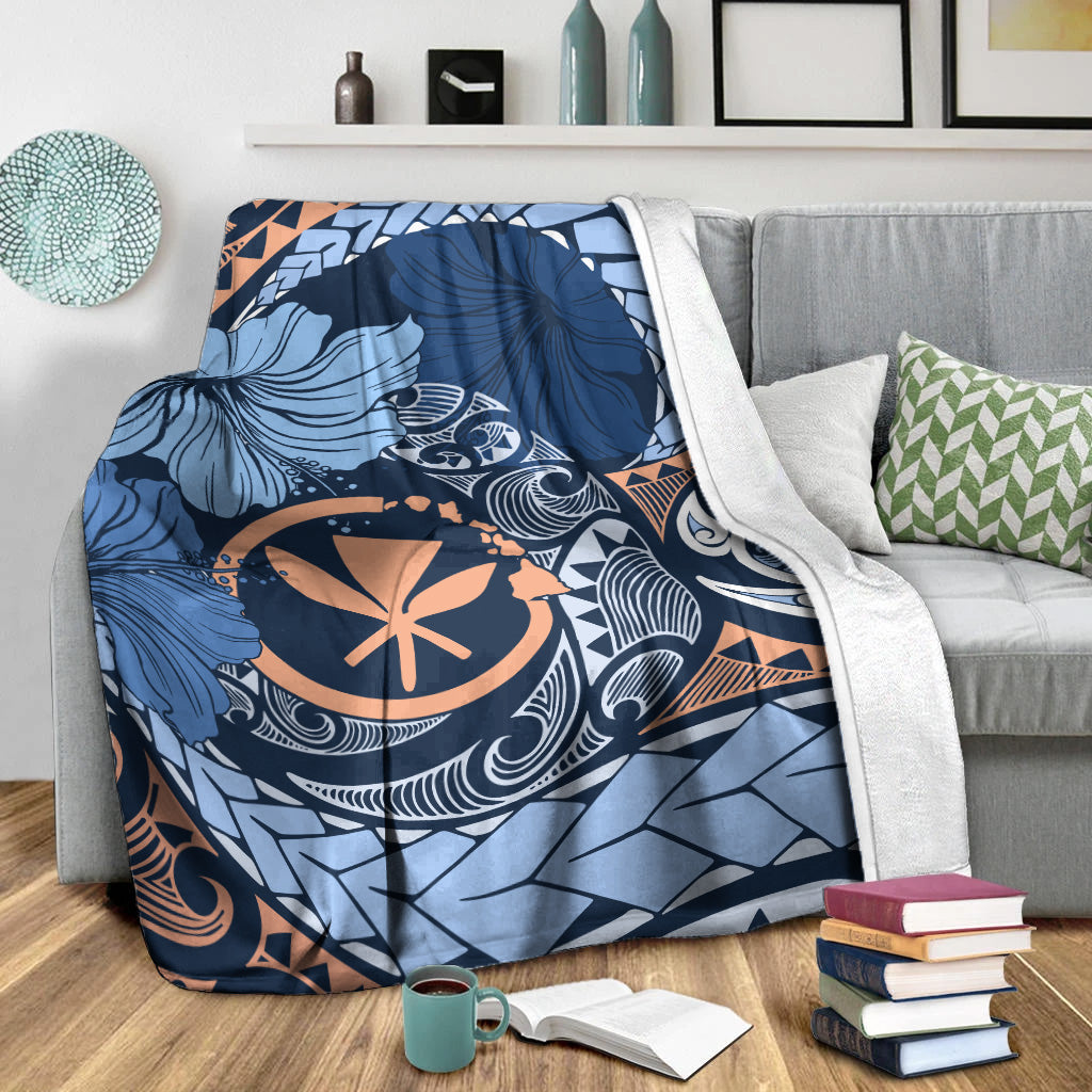 Hawaii Premium Blanket Kanaka Maoli Tribal Pattern-Myprintsy