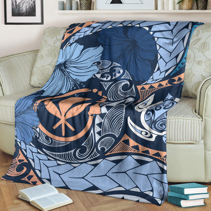 Hawaii Premium Blanket Kanaka Maoli Tribal Pattern-Myprintsy