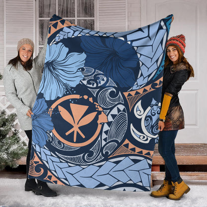 Hawaii Premium Blanket Kanaka Maoli Tribal Pattern-Myprintsy