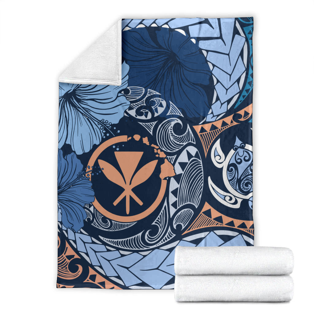 Hawaii Premium Blanket Kanaka Maoli Tribal Pattern-Myprintsy