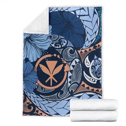 Hawaii Premium Blanket Kanaka Maoli Tribal Pattern-Myprintsy