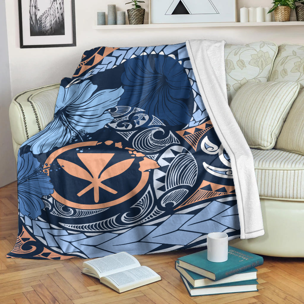 Hawaii Premium Blanket Kanaka Maoli Tribal Pattern-Myprintsy