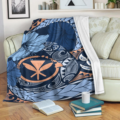 Hawaii Premium Blanket Kanaka Maoli Tribal Pattern-Myprintsy