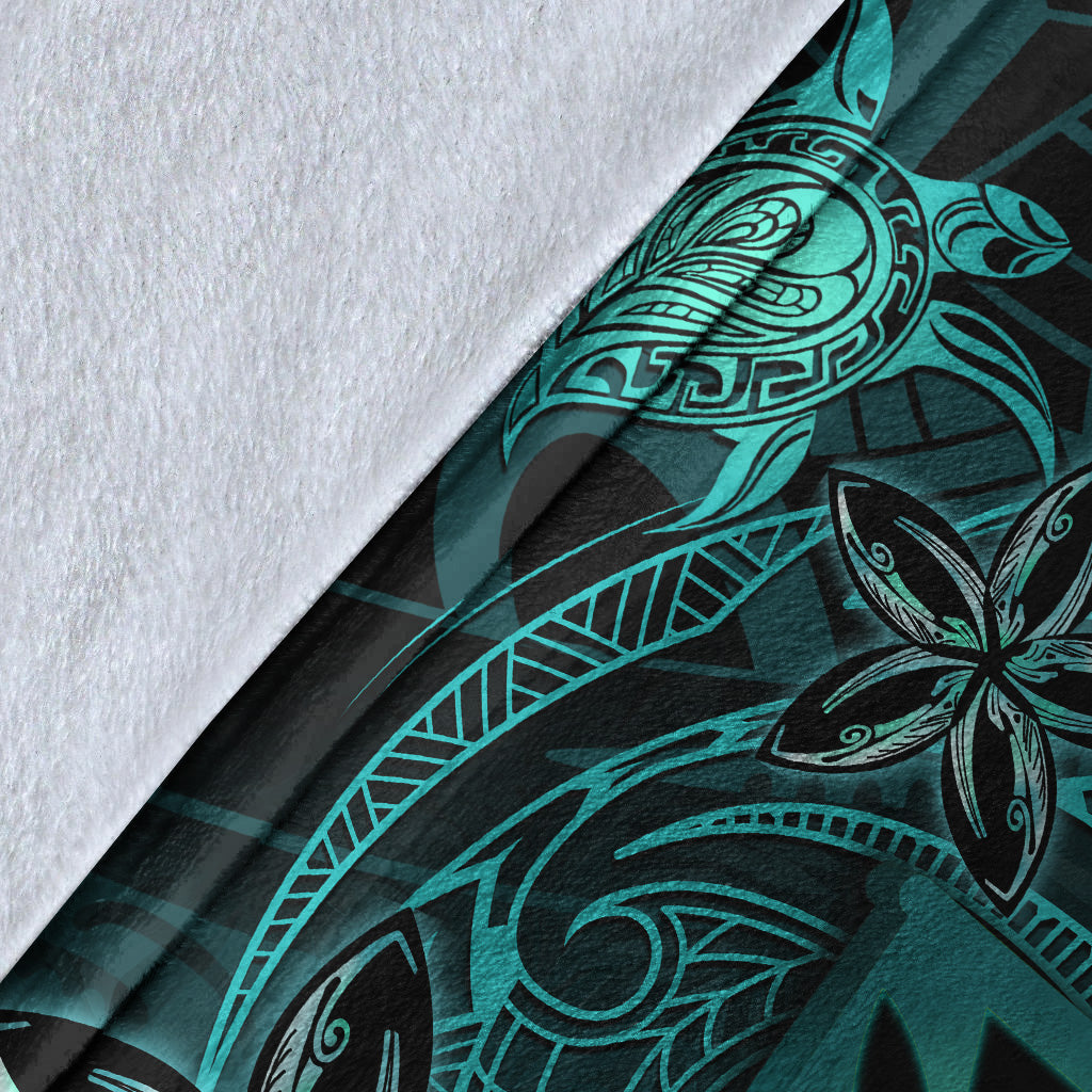 Hawaii Premium Blanket Kanaka Maoli Tropical Leaves Polynesian Pattern-Myprintsy