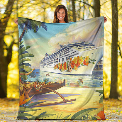 Hawaii Premium Blanket Mordern City-Myprintsy