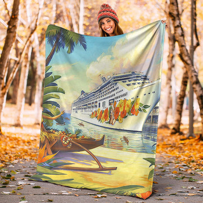 Hawaii Premium Blanket Mordern City-Myprintsy