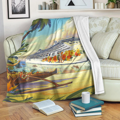 Hawaii Premium Blanket Mordern City-Myprintsy
