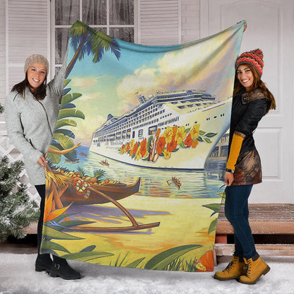 Hawaii Premium Blanket Mordern City-Myprintsy