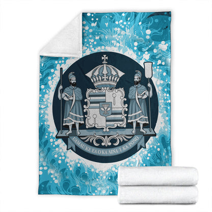 Hawaii Premium Blanket Native Hawaii Coat Of Arms Premium Blanket Discrete-Myprintsy