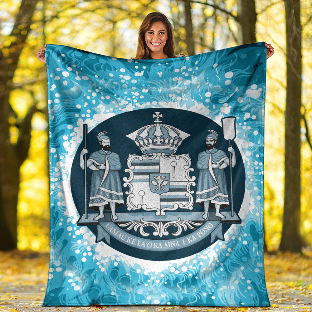 Hawaii Premium Blanket Native Hawaii Coat Of Arms Premium Blanket Discrete-Myprintsy