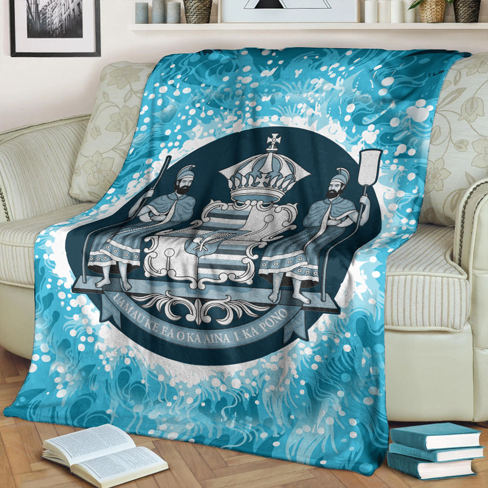 Hawaii Premium Blanket Native Hawaii Coat Of Arms Premium Blanket Discrete-Myprintsy