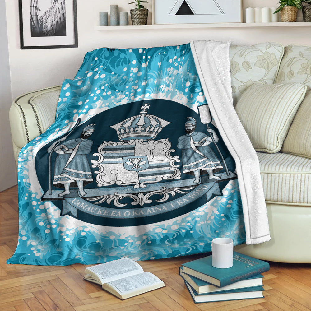 Hawaii Premium Blanket Native Hawaii Coat Of Arms Premium Blanket Discrete-Myprintsy