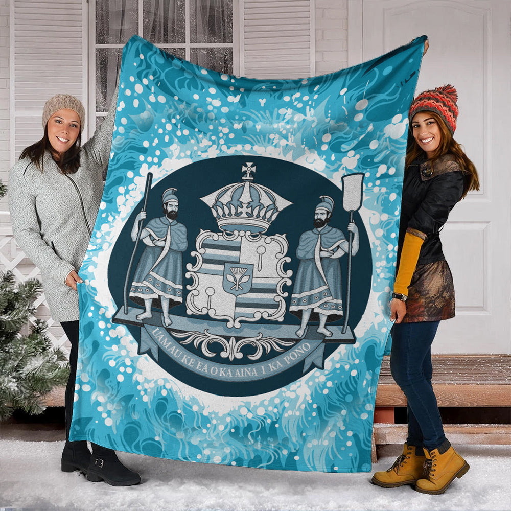 Hawaii Premium Blanket Native Hawaii Coat Of Arms Premium Blanket Discrete-Myprintsy