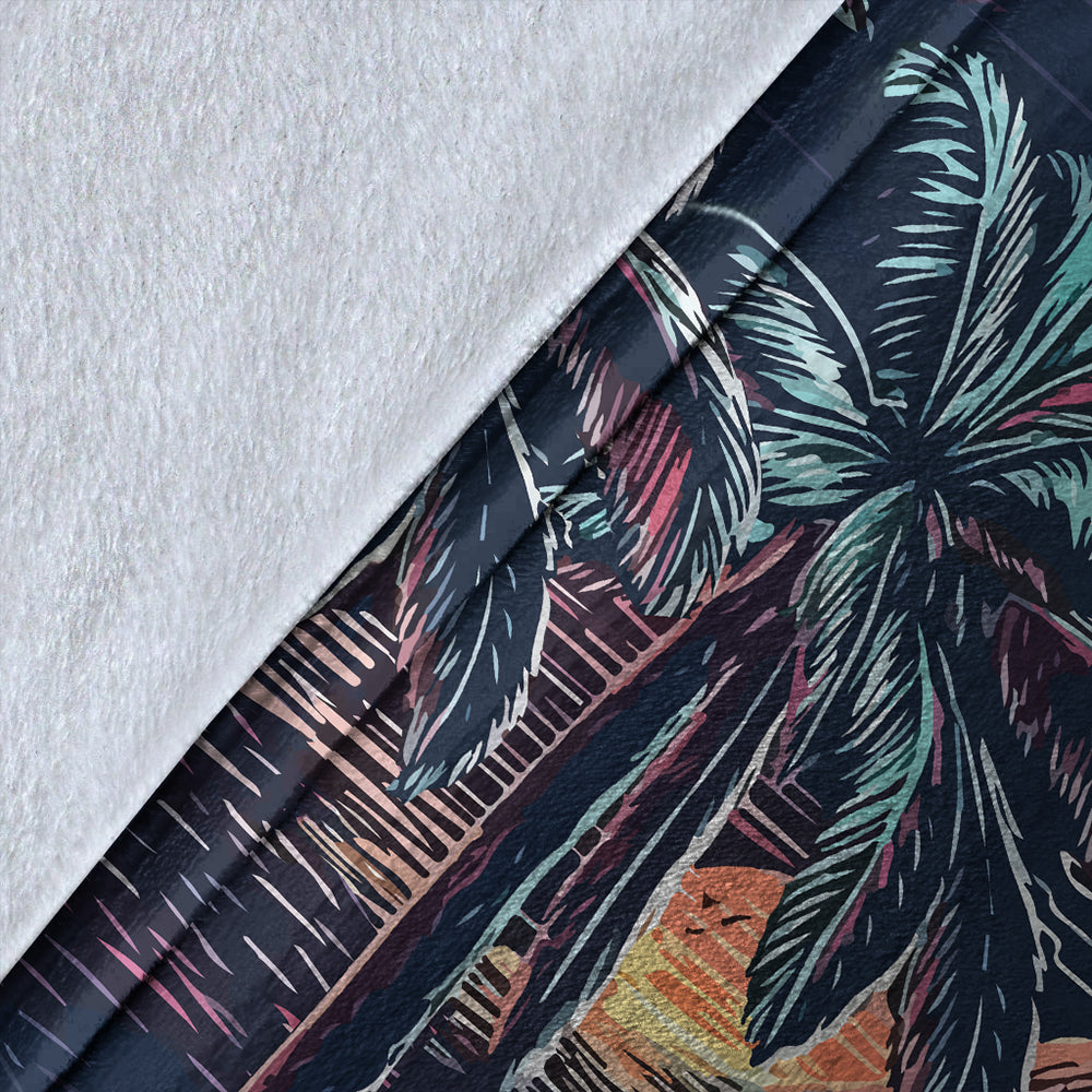 Hawaii Premium Blanket Night On The Land-Myprintsy