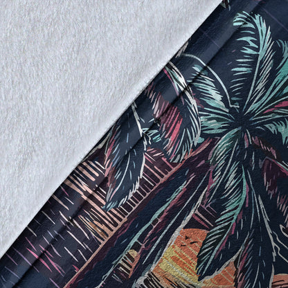 Hawaii Premium Blanket Night On The Land-Myprintsy