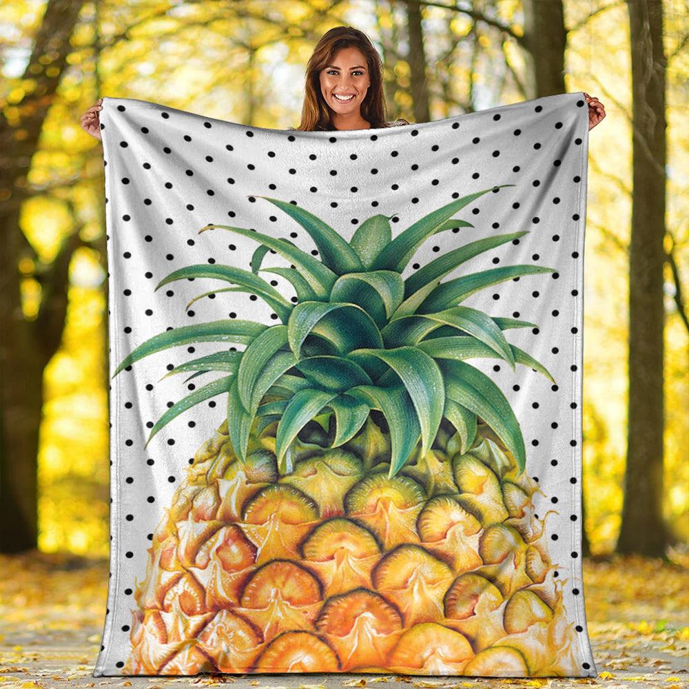 Hawaii Premium Blanket Pineapple Dottie-Myprintsy