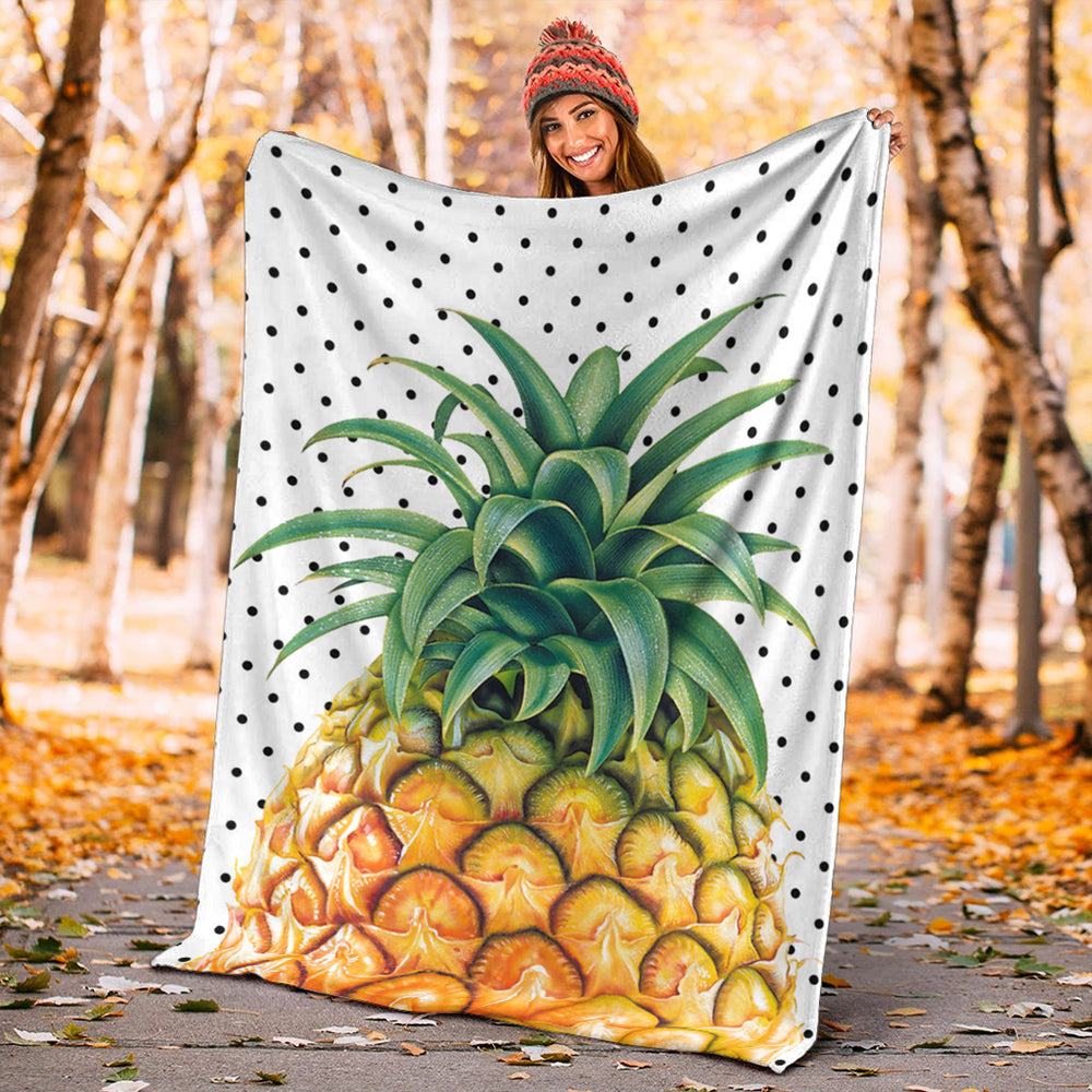Hawaii Premium Blanket Pineapple Dottie-Myprintsy