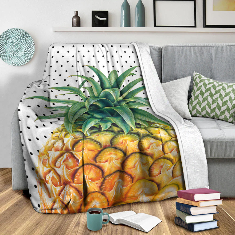 Hawaii Premium Blanket Pineapple Dottie-Myprintsy